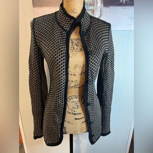 Armani Vintage Black & Tan  Jacket